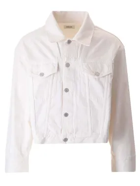   Agolde  Giacca Dorian in denim bianco  
