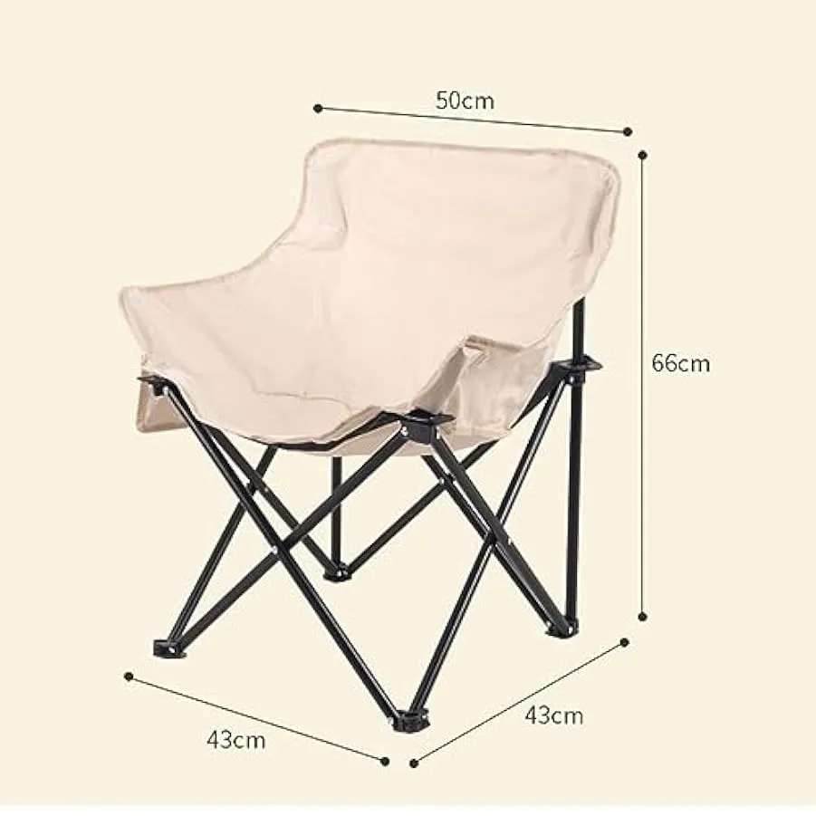 Alaaner Sedia da Campeggio Pieghevole Sedia da Campeggio Pieghevole Portatile Leggera Compatta Impermeabile con Tasca Laterale p