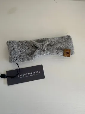 BAMBOOM Fascia Capelli Lana Rombi Aperti Grigio