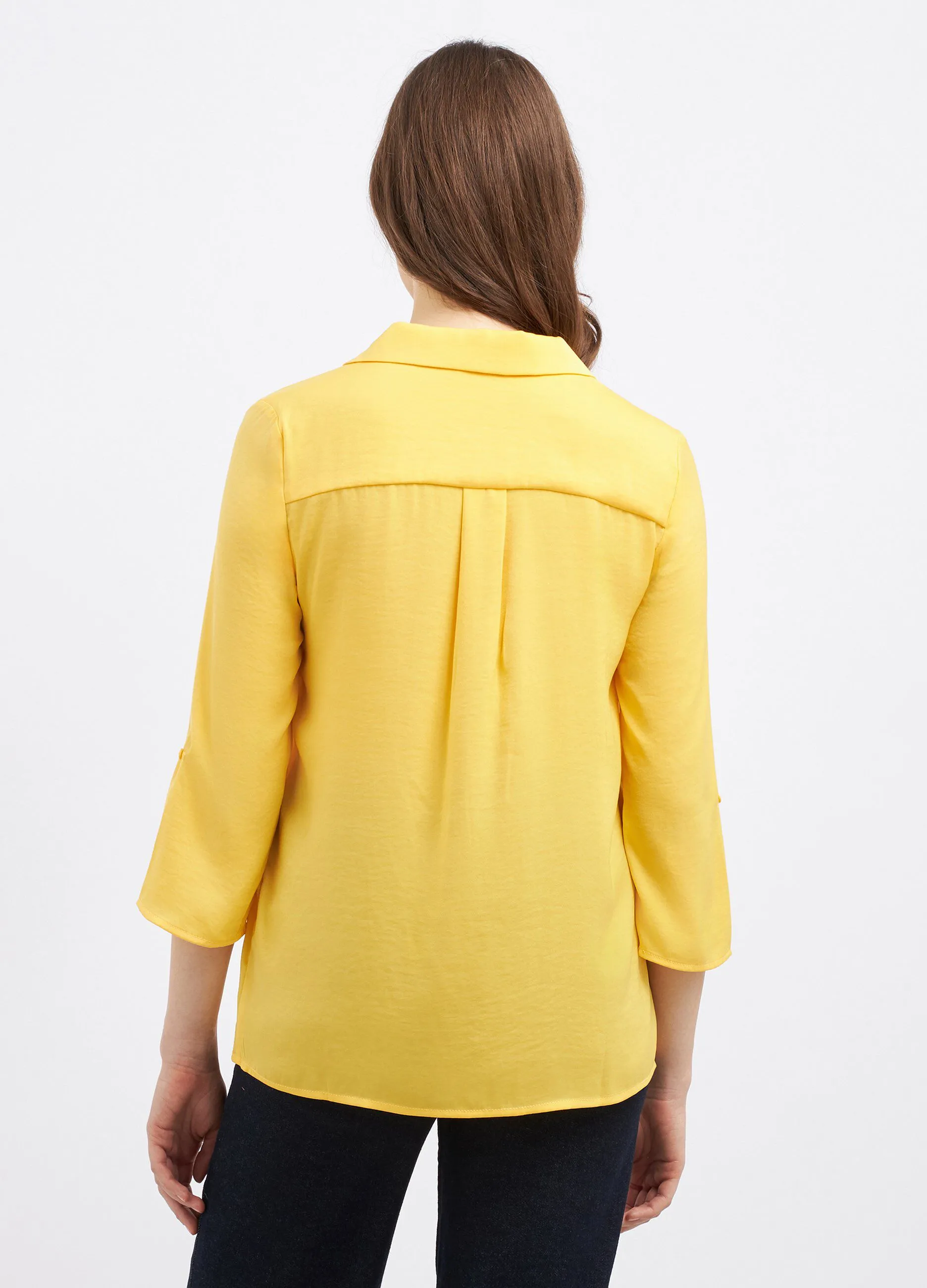 Blusa con scollo a V donna
