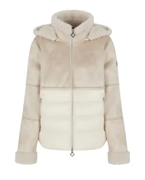 EA7 Armani Giacca Donna 6LTB15 TNAWZ A-EE Eco Montone Cappuccio 1720 MOONBEAN
