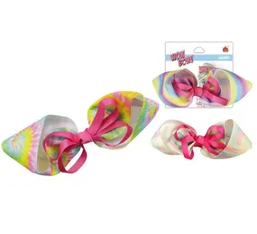 Fiocchi sfumati rosa stampati da 12 cm colori assortiti