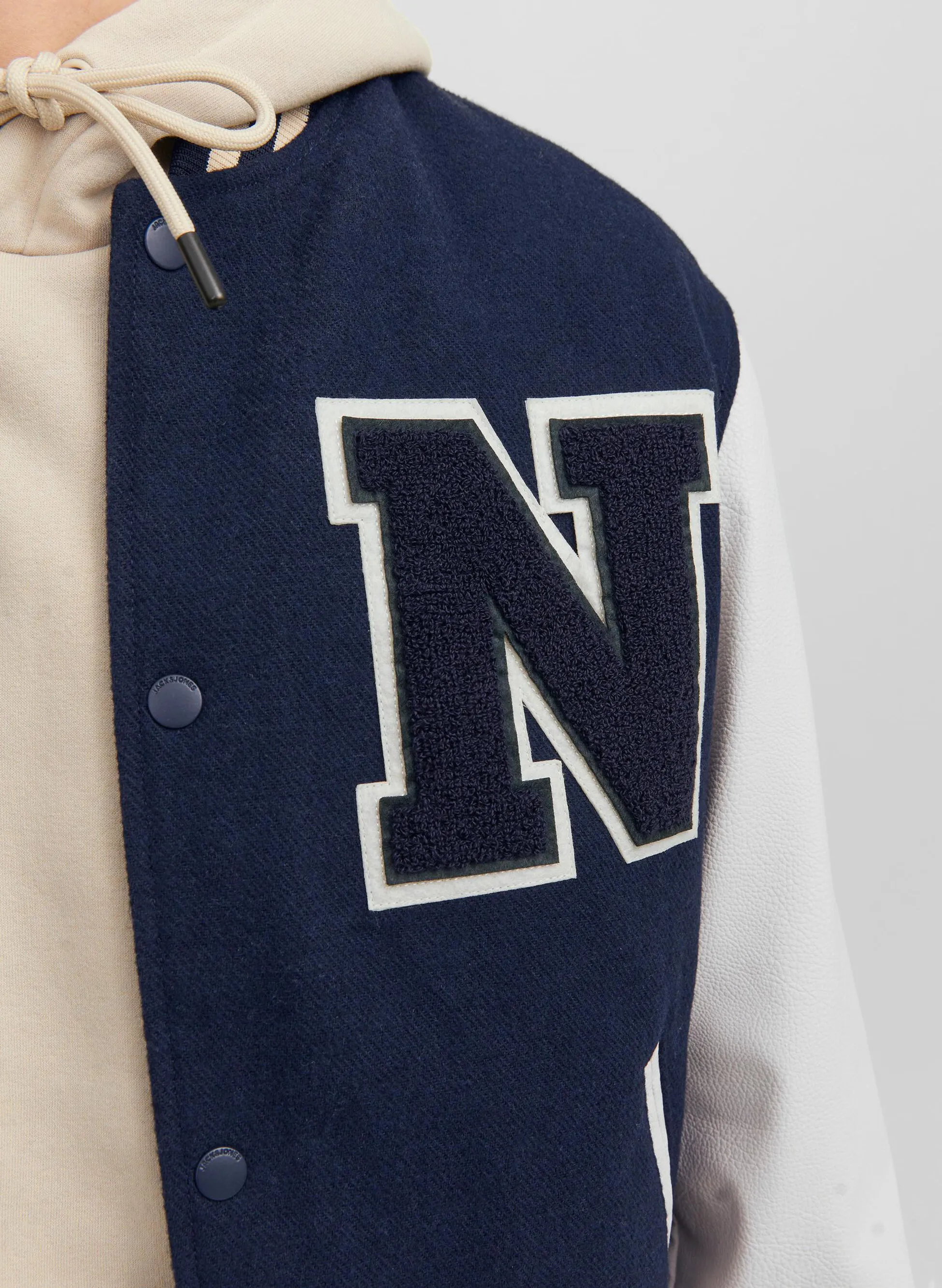 giacca bomber college insertato
