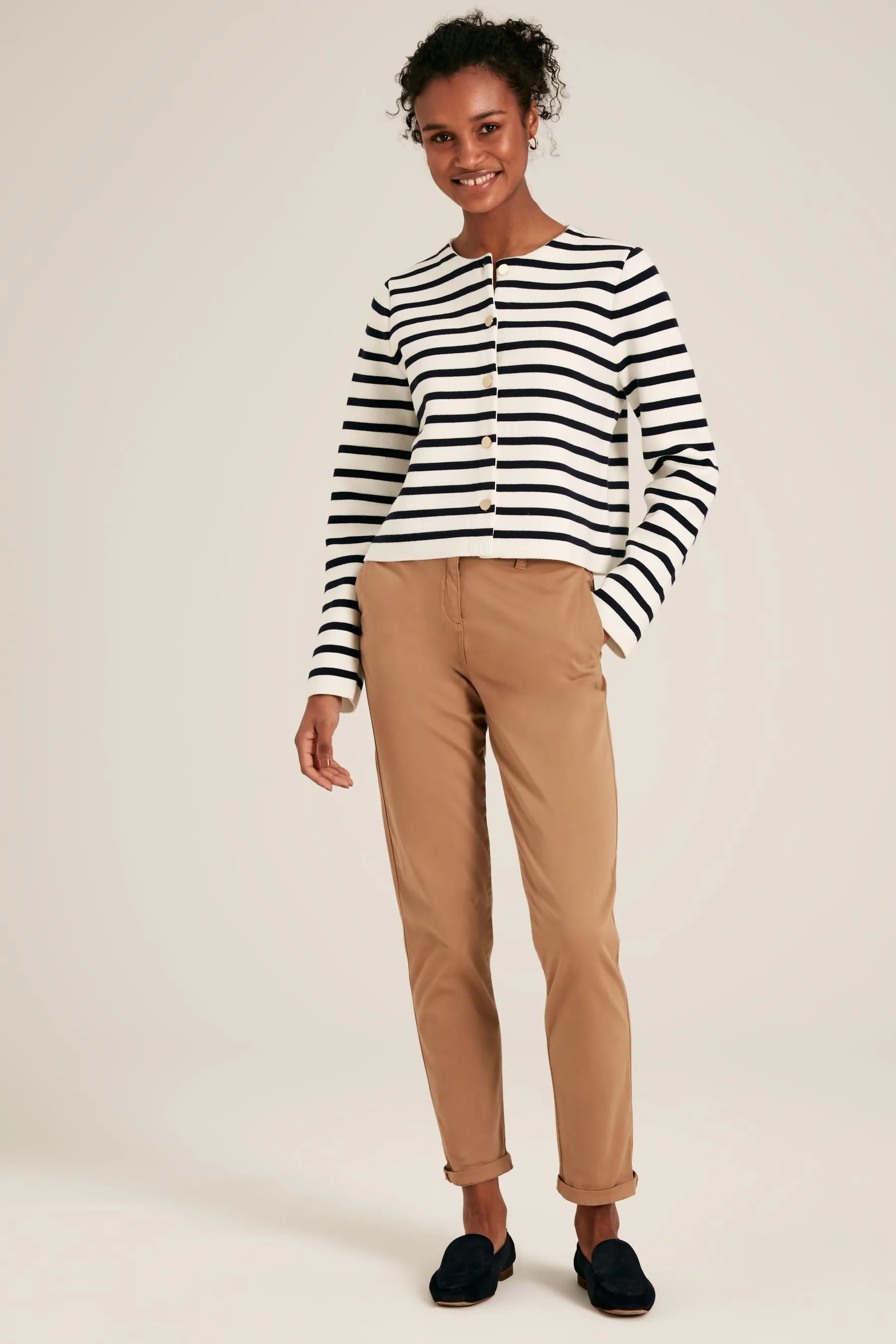 Joules - Constance - Cardigan in cotone a righe