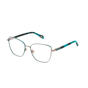   Just Cavalli VJC055 - 0E59 Oro Rosso Lucido Con Parti Colorate | Occhiale Da Vista Donna 