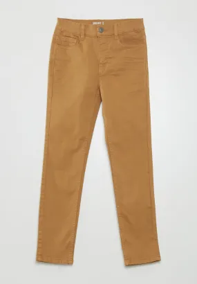 Pantaloni skinny cinque tasche - Marrone