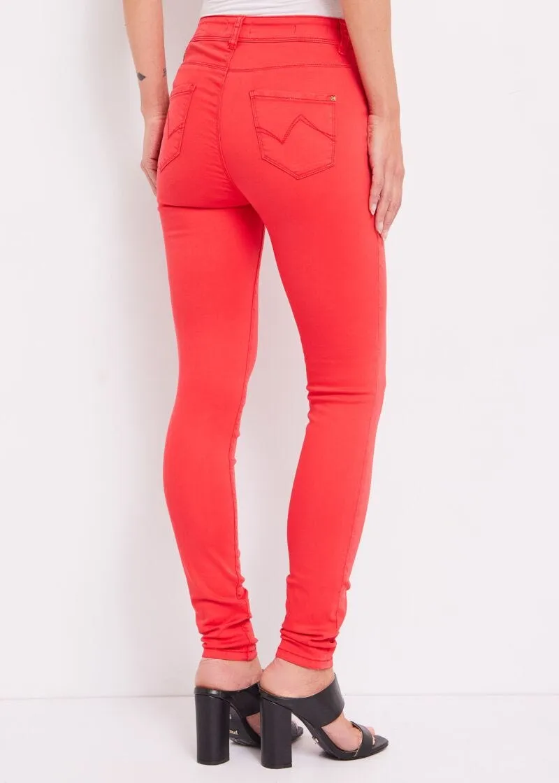 Pantaloni skinny con catena