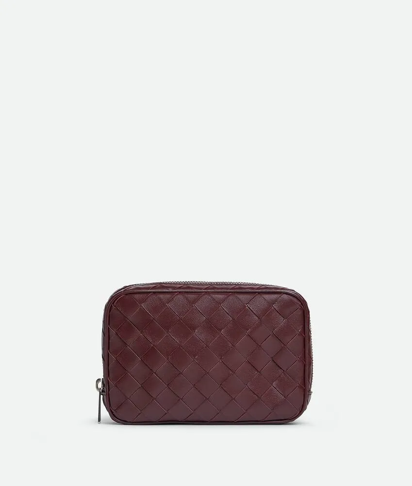 Pochette Intrecciato piccola con zip 