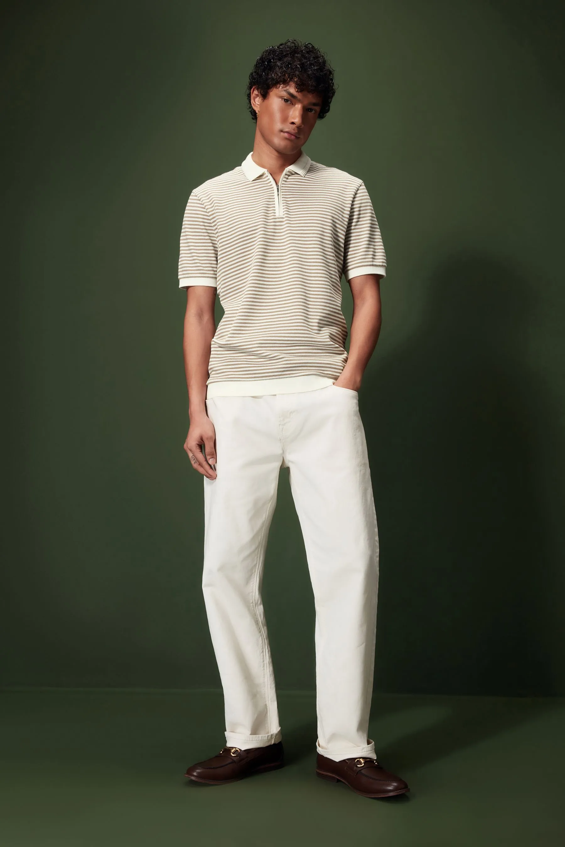 Polo con A righe orizzontale