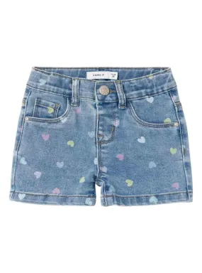 Shorts Name It Salli Slim Blu per Ragazza