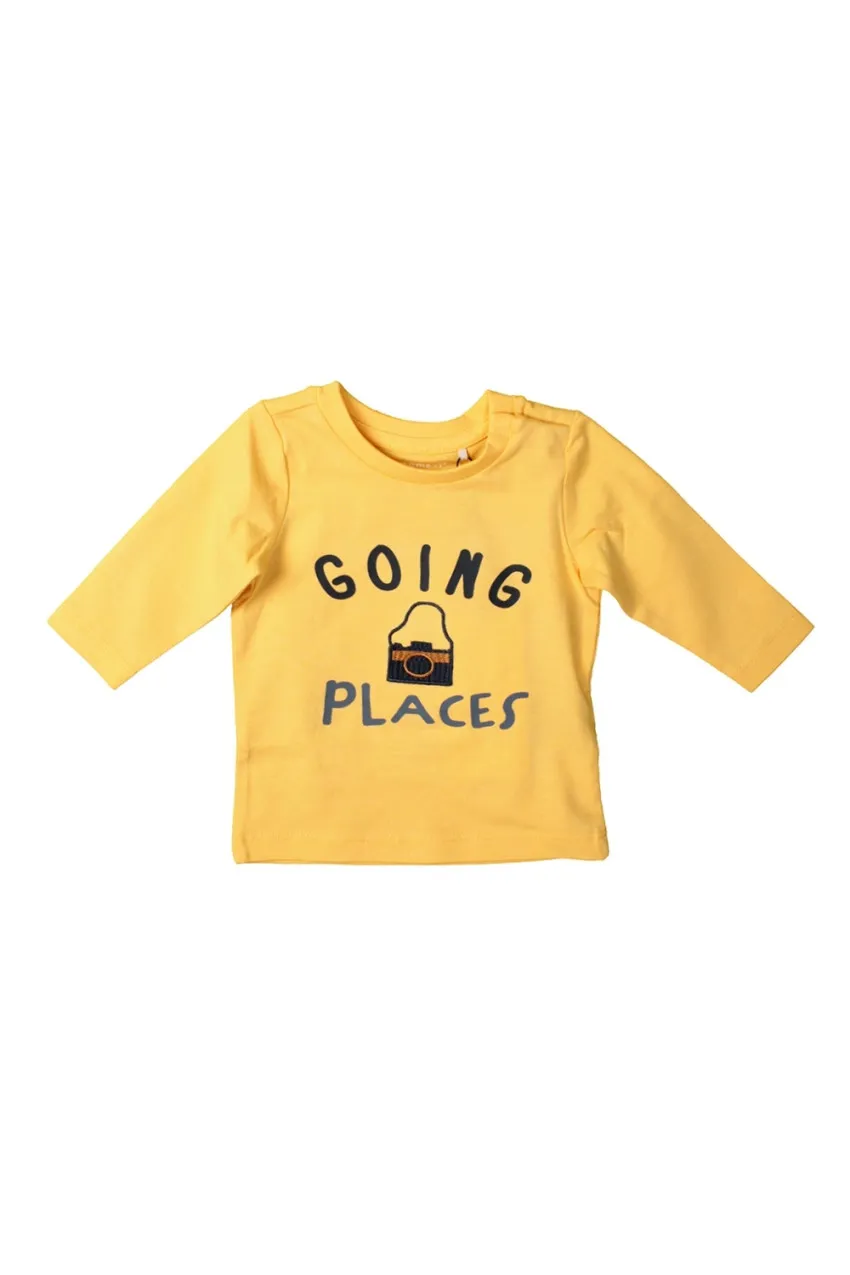 T-shirt Bambino Name It Giallo