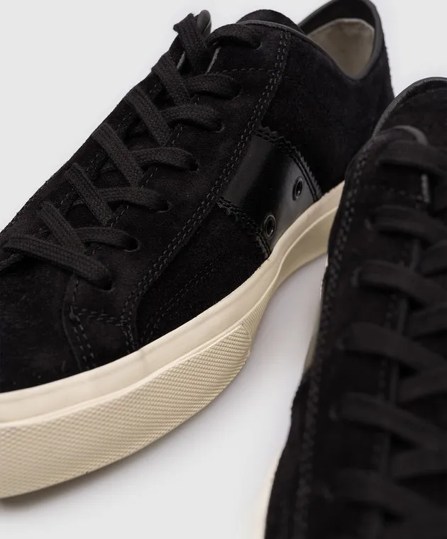 Tom Ford Scarpe da ginnastica in camoscio nero CAMBRIDGE J0974LCL032N